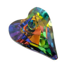 Swarovski Wild Heart Pendant- Swarovski medál - Vitrail Medium - színjátszózöld-27 mm medál