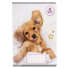 Sweet Pets kockás füzet - A5 - 27-32 - világosbarna kutyus füzet