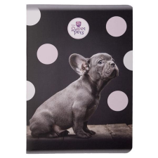 Sweet Pets kutyás kockás füzet - A5 60 lapos - Francia bulldog füzet