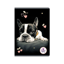 Sweet Pets kutyás vonalas füzet - A5 80 lapos - Boston terrier füzet