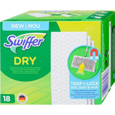 Swiffer Száraz padlótörlő kendő, utántöltő, 18 db, SWIFFER &quot;Dry&quot; tisztító- és takarítószer, higiénia