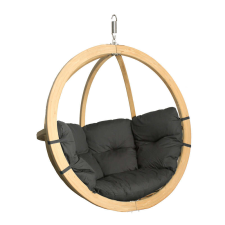 SwingPod Prémium függőfotel, SwingPod, grafit színű párnával, 120x120cm kerti bútor