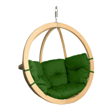 SwingPod Prémium függőfotel, SwingPod, zöld színű párnával, 120x120cm kerti bútor