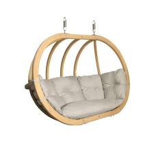 SwingPod XL kétszemélyes függőfotel, krém színű párnával kerti bútor