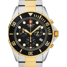 Swiss Alpine Military 7053.9147 Chronograph Mens Watch 42mm 10ATM, karóra