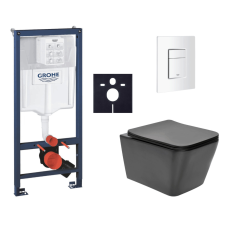  Swiss Aqua Technologies Infinitio SIKOGRSIN12BSCSH0 Fali WC-szett világos falakhoz / falra szerelhető szaniter