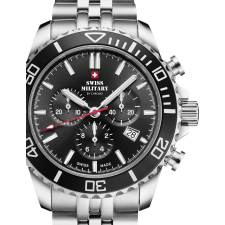 Swiss Military SM34103.01 Mens Watch Sport Chronograph 43mm 10ATM, karóra