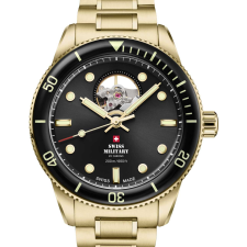 Swiss Military SMA34106.14 Mens Watch Automatic Open-Heart Diver 42mm 20ATM, karóra