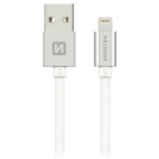 Swissten 71524303 USB-A apa - Lightning apa Adat- és töltőkábel 2m - Fehér (71524303) kábel és adapter