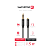 Swissten 73501102 Textile 3.5mm Jack apa - 3.5mm Jack anya Kábel (1.5m) (73501102)