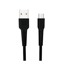 Swissten adatkábel micro USB 1 m fekete kábel és adapter