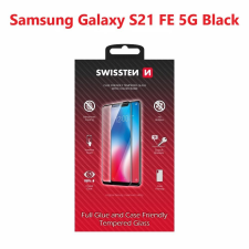 Swissten Full Glue Samsung G990 Galaxy S21 FE 5G 3D üvegfólia - fekete (54501811) mobiltelefon kellék