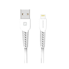Swissten Lightning, 1m, fehér kábel és adapter
