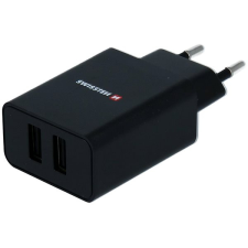 Swissten SMART IC 2.1A töltőfej + 1,2m USB-C kábel - fekete mobiltelefon kellék