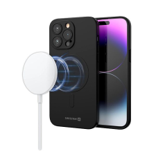 Swissten Soft Joy MagStick iPhone 14 Pro fekete tok tok és táska