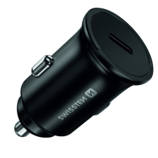 Swissten USB-C Autós töltő - Fekete (45W) (20118100) mobiltelefon kellék