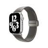 Switcheasy Classic bőr szíj Apple Watch S4-S9 okosórákhoz, 38/40/41mm, szürke (SAW341238GR24)