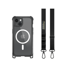 Switcheasy OdysseyM+Strap iPhone 15 tok szíjjal, polikarbonát hátlap és ütéscsillapító keret (MPH561173EA23) tok és táska