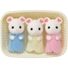 Sylvanian Families Baby Marshmallow egér hármas ikrek játékfigura