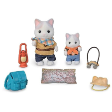Sylvanian Families Latte Macska Felfedező készlet: Bátyó és baba játékfigura
