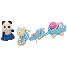 Sylvanian Families Panda és kerékpár - görkorcsolyakészlet játékfigura