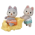 Sylvanian family Husky ikrek
