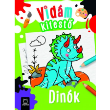 Sylwia Kajdana - Vidám kifestő - Dínók gyermek- és ifjúsági könyv