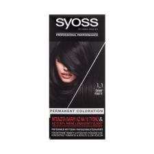 Syoss Permanent Coloration hajfesték 50 ml nőknek 1-1 Black hajfesték, színező