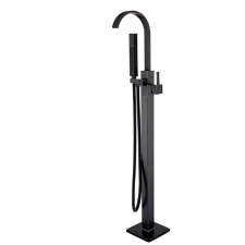 Szabadon álló kádcsaptelep, Blackswan, M29 típus, antikolt fekete modell, mérete 110 cm csaptelep