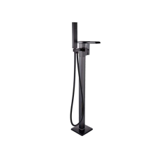 Szabadon álló kádcsaptelep, Blackswan, M35 típusú vízesés, antik fekete modell, 98 cm csaptelep