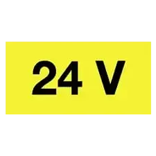 Szabvanytabla.hu 24 V - öntapadó , 60 x 20 mm információs címke