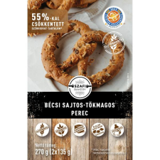 Szafi Bakery Bécsi sajtos-tökmagos perec (2*135g) 270g (gyorsfagyasztott) (gluténmentes) reform élelmiszer
