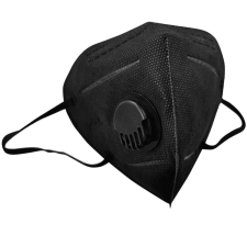 Szájmaszk KN95, FFP2 fekete szelepes maszk szájmaszk csomagban védőmaszk