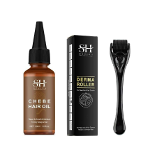  Szakáll és hajnövesztő készlet, CHEBE olaj, Derma-roller, 30ml, Sevich hajápoló szer