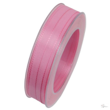  Szalag Basic textil 10 mm x 50 m rózsaszín dekorációs kellék