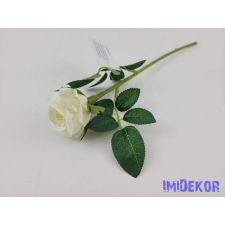  Szálas mini rózsa 27 cm - Fehér dekorációs kellék
