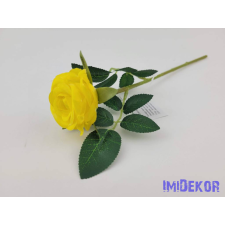  Szálas mini rózsa 27 cm - Sárga dekorációs kellék