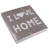  Szalvéta 33 x 33 cm 3 rétegű I love home szürke