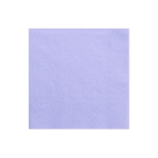 Szalvéta, 3 rétegű, lila, 33x33cm (1 db / 20 db.) party kellék