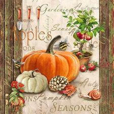  Szalvéta – Autumn gardening papírárú, csomagoló és tárolóeszköz