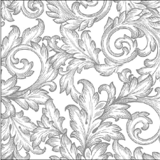  Szalvéta – Baroque silver/white papírárú, csomagoló és tárolóeszköz