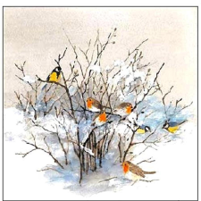  Szalvéta –Birds on branches papírárú, csomagoló és tárolóeszköz