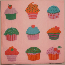 Szalvéta - Muffinok mintás szalvéta