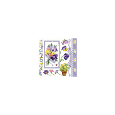  Szalvéta Pansy bouquet lila papírárú, csomagoló és tárolóeszköz