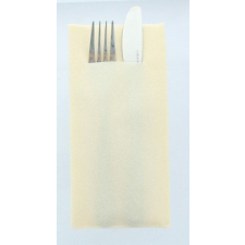 Szalvéták POCKET evőeszközökhöz - Linclass Creme (krém) / 40 x 40 cm / 75 db papírárú, csomagoló és tárolóeszköz
