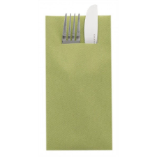 Szalvéták POCKET evőeszközökhöz - Linclass Olive / 40 x 40 cm / 75 db papírárú, csomagoló és tárolóeszköz