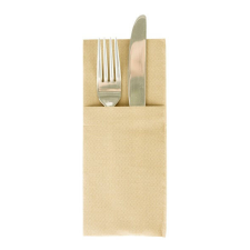  Szalvéták POCKET evőeszközökhöz - Softpoint (Sötét krém) / 33 x 40 cm / 50 db papírárú, csomagoló és tárolóeszköz
