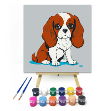 Számfestő Ábrándozó spániel - gyerek számfestő készlet kreatív és készségfejlesztő