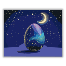 Számfestő Csodálatos Éjszakai Tojás - húsvéti számfestő készlet kreatív és készségfejlesztő