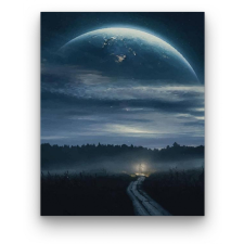 Számfestő Éjszakai kilátás - számfestő készlet kreatív és készségfejlesztő